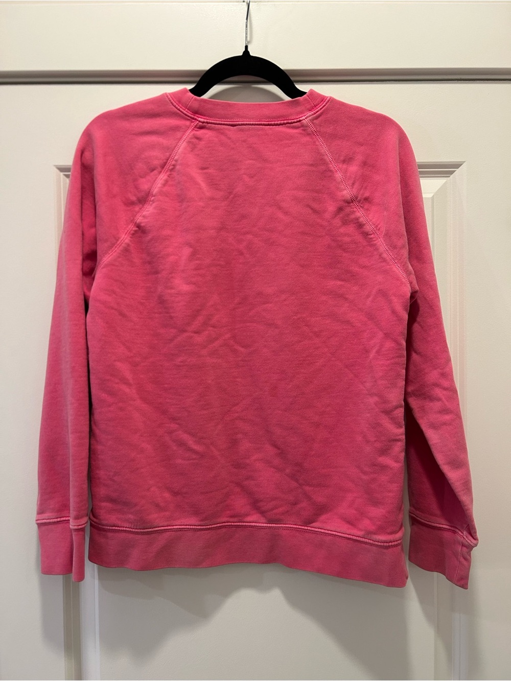 J.Crew Garment-Dyed Crewneck Sweatshirt Pink XS Relaxed Fit 100% Cotton - Picture 7 of 7